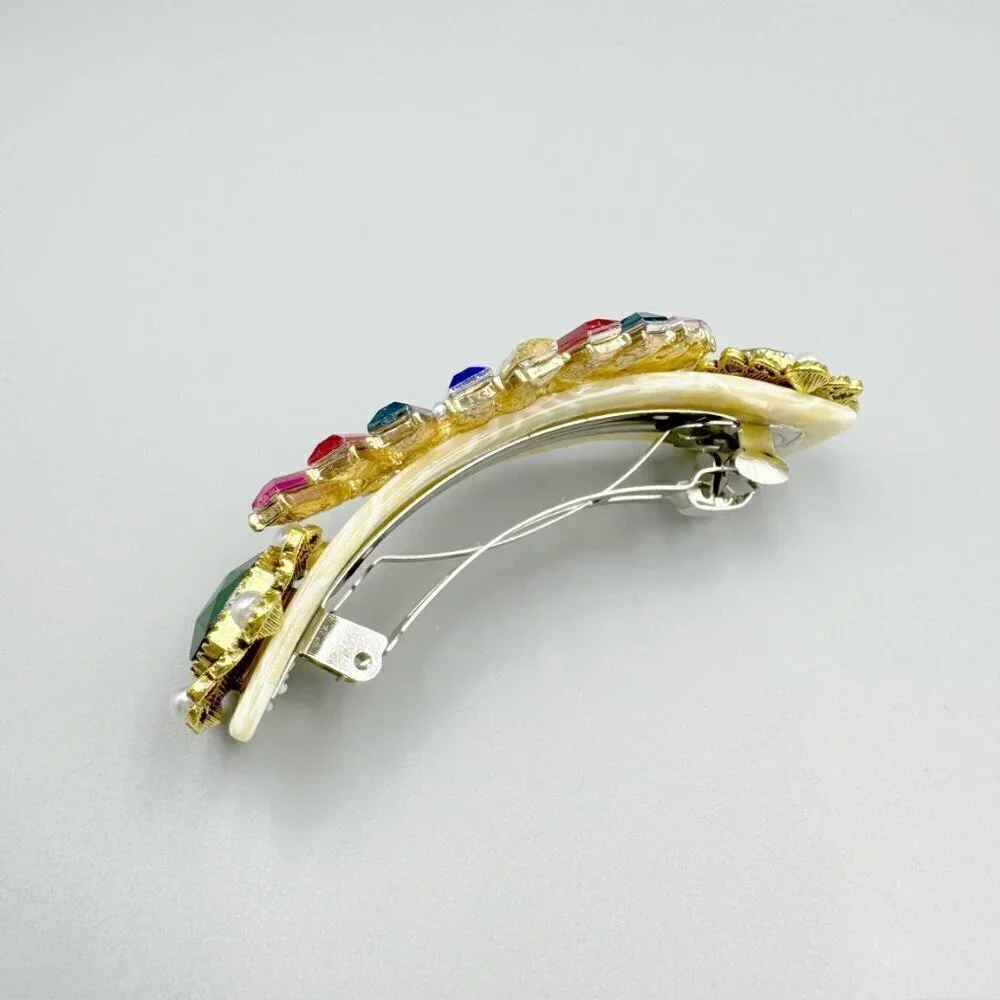 Evil Eye Rhinestone Hair French barrette